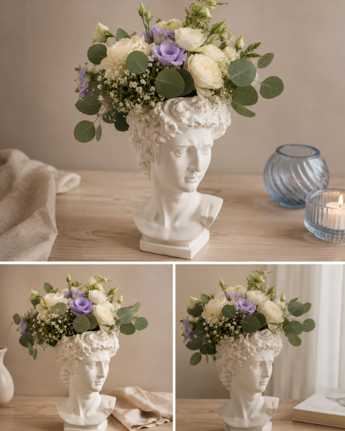 Vase tête gréco-romaine 16cm — Location