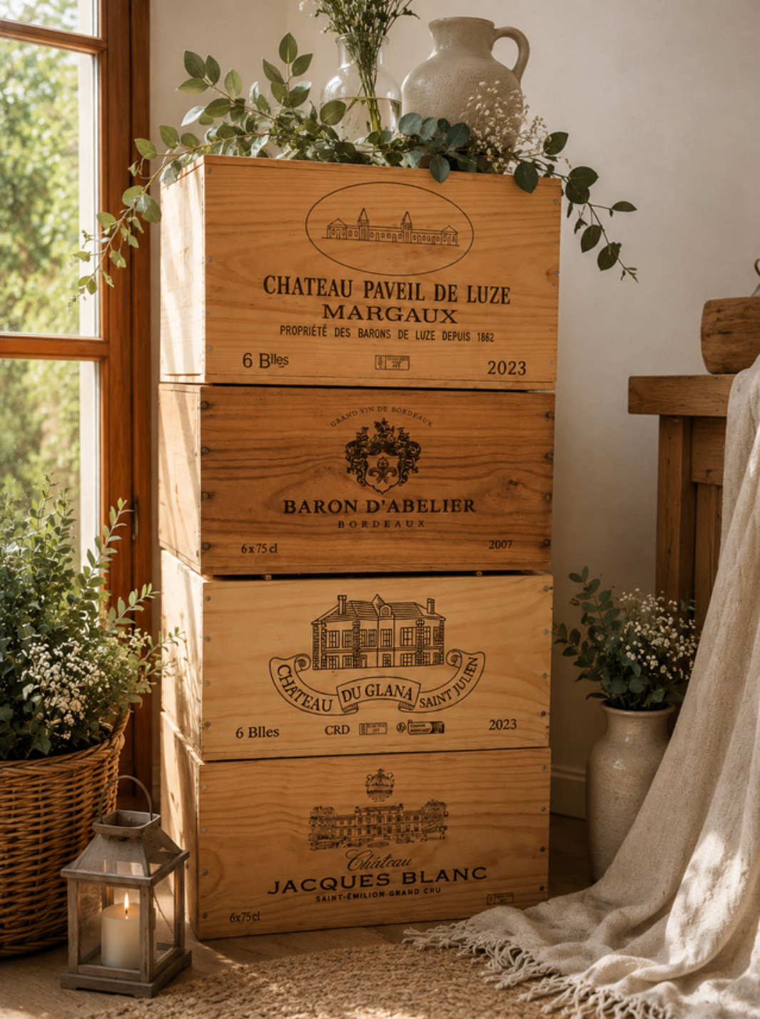 Caisse de vin en bois — Location