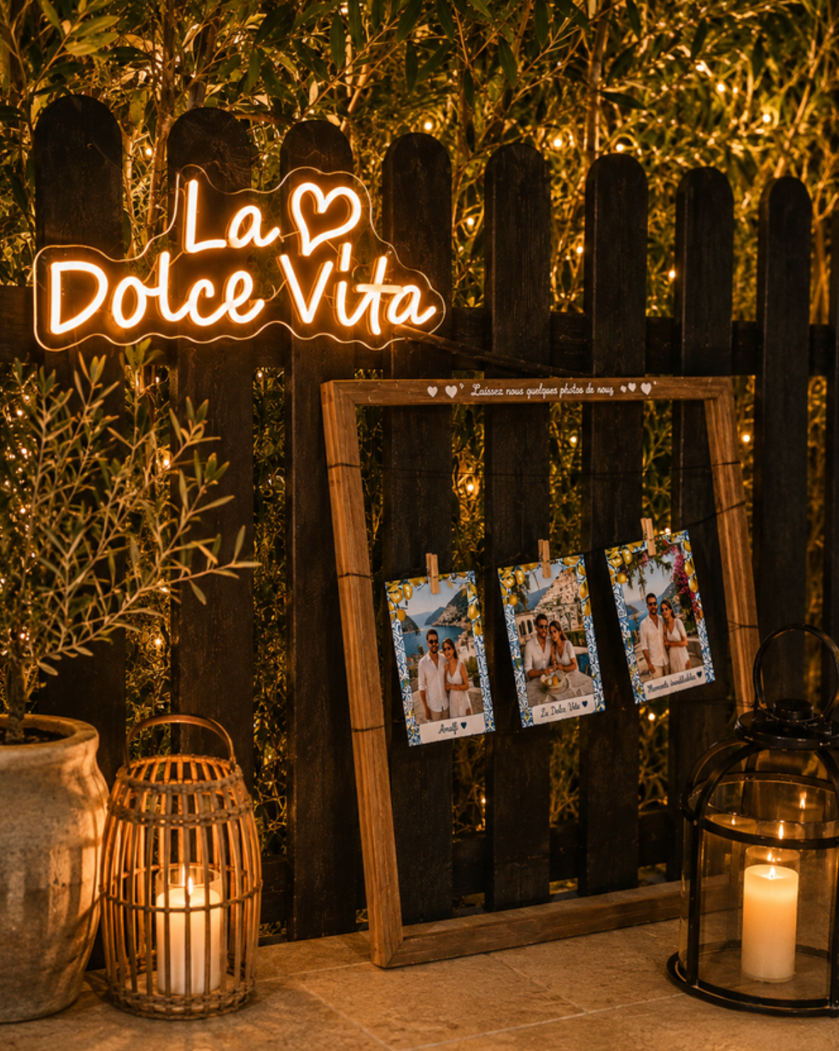 Néon LED "Dolce Vita" jaune — Location