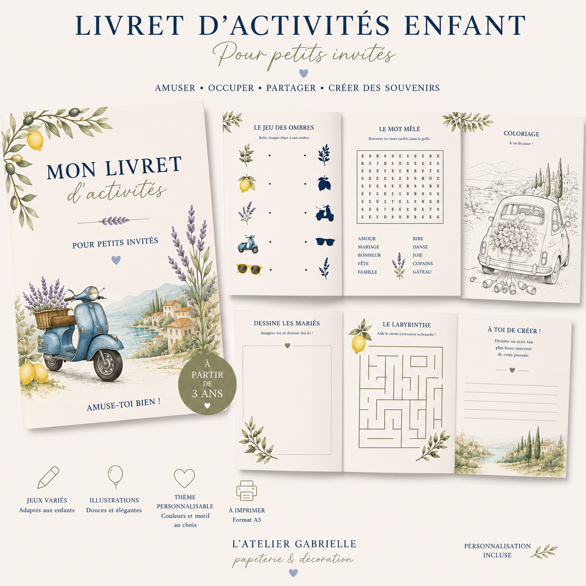 livret d'activités enfants